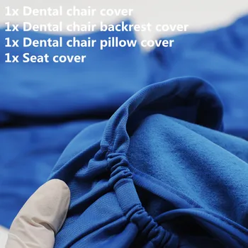 

Washable Dental Unit cover Elastic Cotton Dentist Lab Chair Cover Protector Blue 1Set