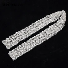 TOPQUEEN S259-a Быстрая со склада DIY Формальные Свадебные Жемчуг И Бисероплетение Вечерние платья с аппликацией отделка