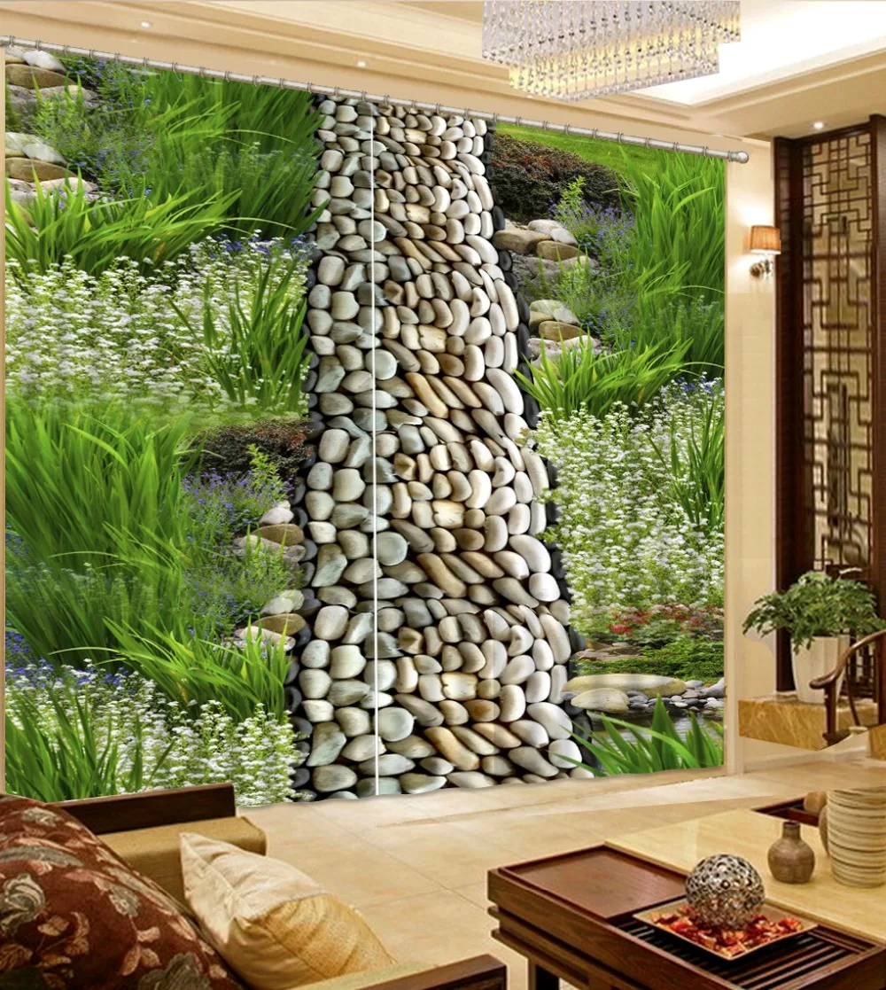 Luxury Blackout 3D Window Curtains For Living Room Bedroom stone curtains | Дом и сад