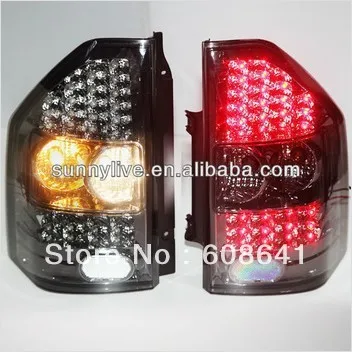 Для MITSUBISHI Montero Pajero V73 светодиодные задние лампы 2000 08 год все черный цвет|tail lamp|led tail