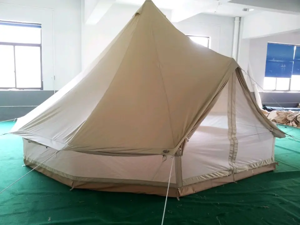 Бесплатная доставка яркая двухслойная палатка-колокольчик из хлопчатобумажной