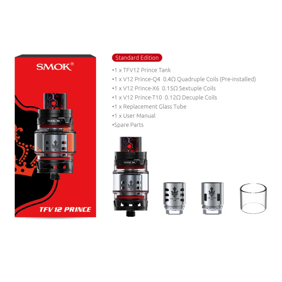 Электронная сигарета SMOK TFV12 Prince Tank вейп бокс испаритель электронная атомайзер VS
