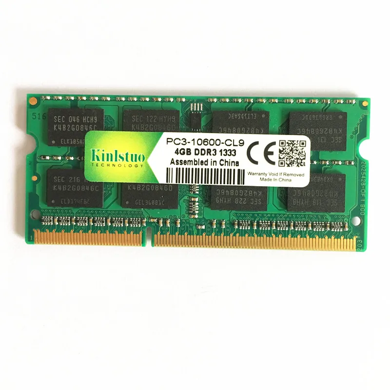 Kinlstuo высокое качество 4 Гб DDR3 SO-DIMM RAMs 1600 МГц PC3-12800s памяти ноутбука 204pin