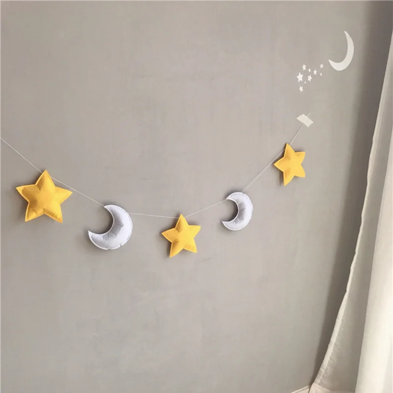 

Hot Baby Room Handmade Nursery Star Garlands Christmas Children Room Wall Decorations Photography Props Best Gifts