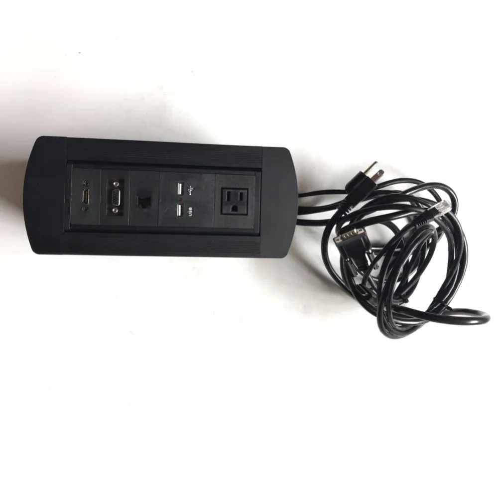 US power furniture table socket with 1 American power 2 charge USB 1 rj45 1 VGA 1 HDMI flipping socket 2 units free shipping US power furniture table socket with 1 American power 2 charge USB 1 rj45 1 VGA 1 HDMI flipping socket 2 units free shipping