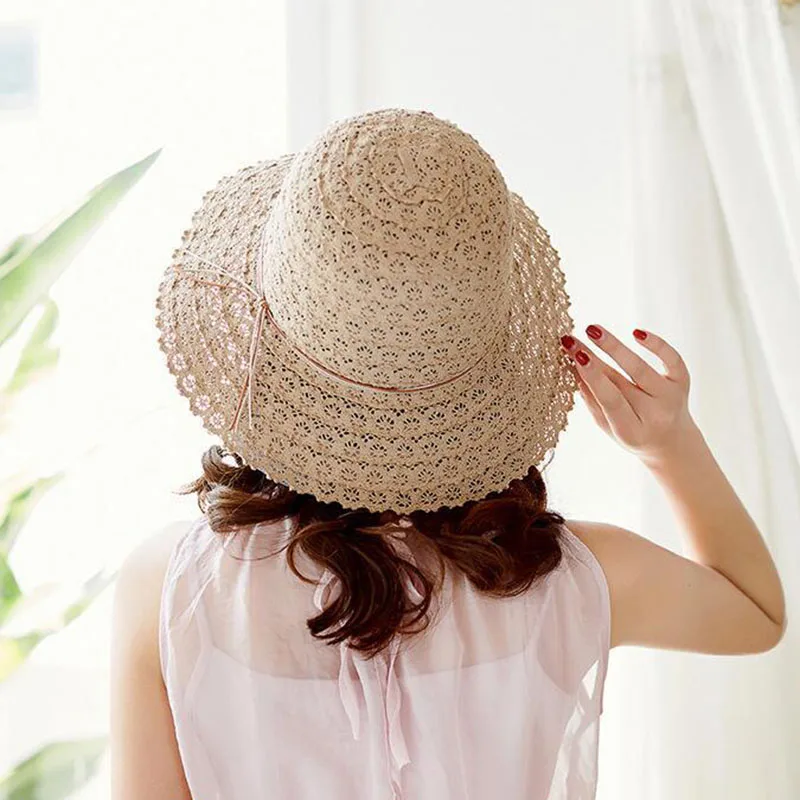 

SUOGRY Hat Summer For Women Straw Hat Women's Panama Beach Sun Hats For Women