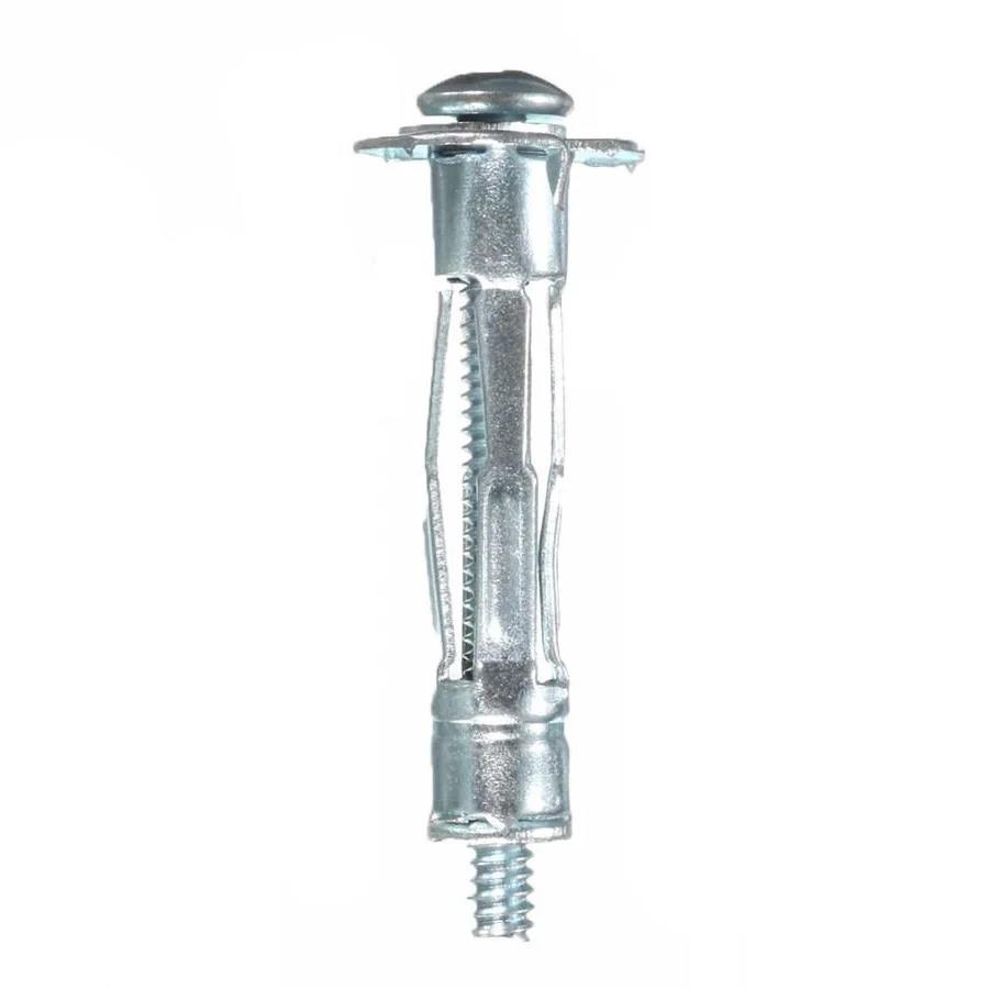 

10x heavy duty Metal Plasterboard Fixings Wall Plugs cavity Size: 32Mm( for 6-13Mm thickness ) Type: M4