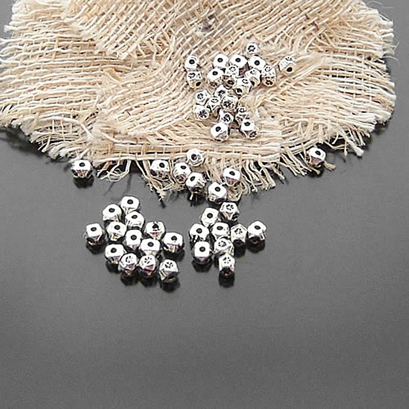 20532200PCS3x4MMAntiqueStyleZincAlloyFacetedSpacerBeads