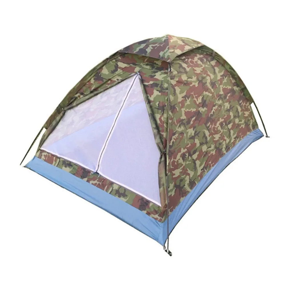

Camouflage Outdoor Camping Tent Lightweight Waterproof Vertical Door Double Tent Hiking Single-layer Easy Set-Up Tent