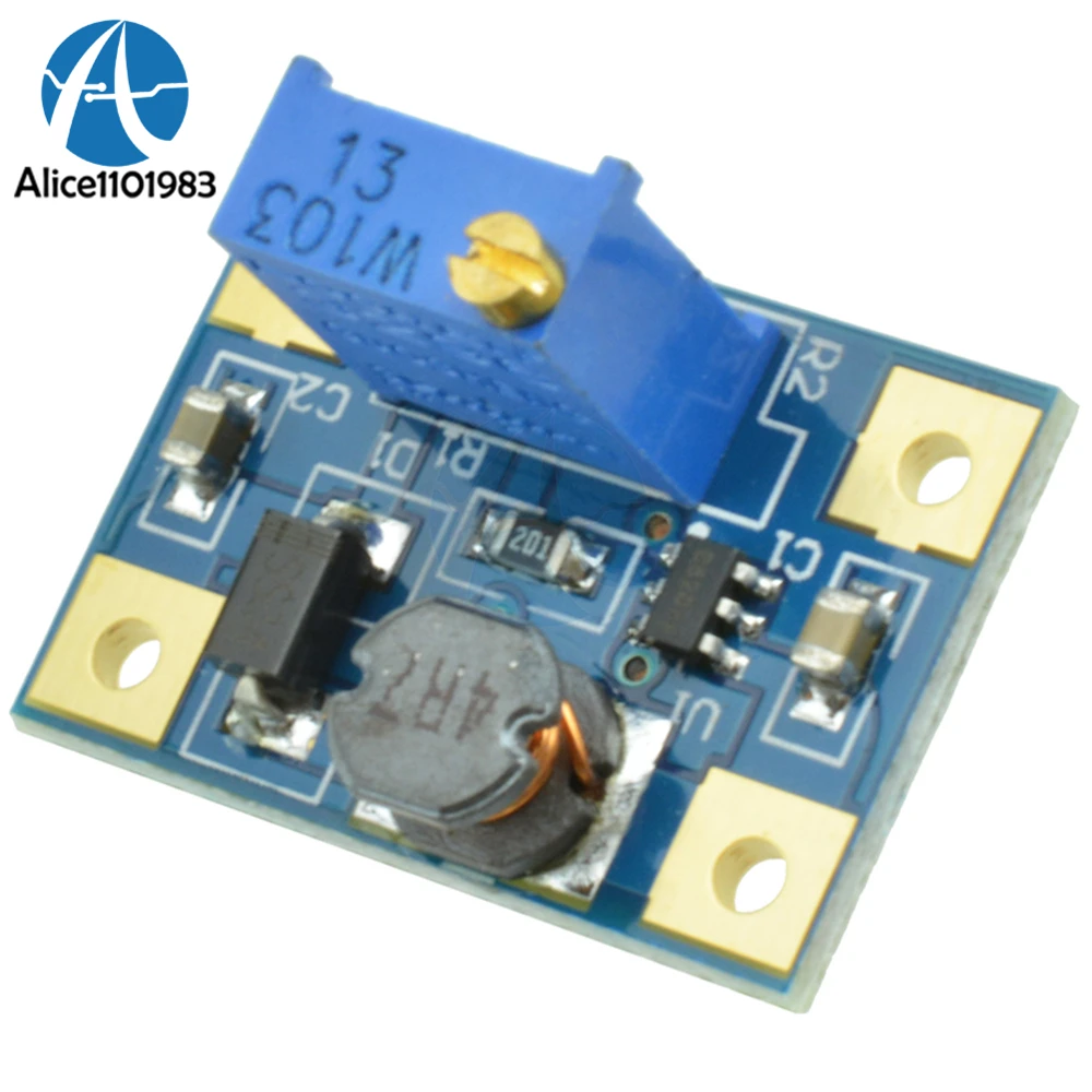 

2PCS DC-DC SX1308 2A Converter Step-UP Adjustable Power Module Booster Board DC 2-24V To 2-28V Short Circuit Protection DIY KIT