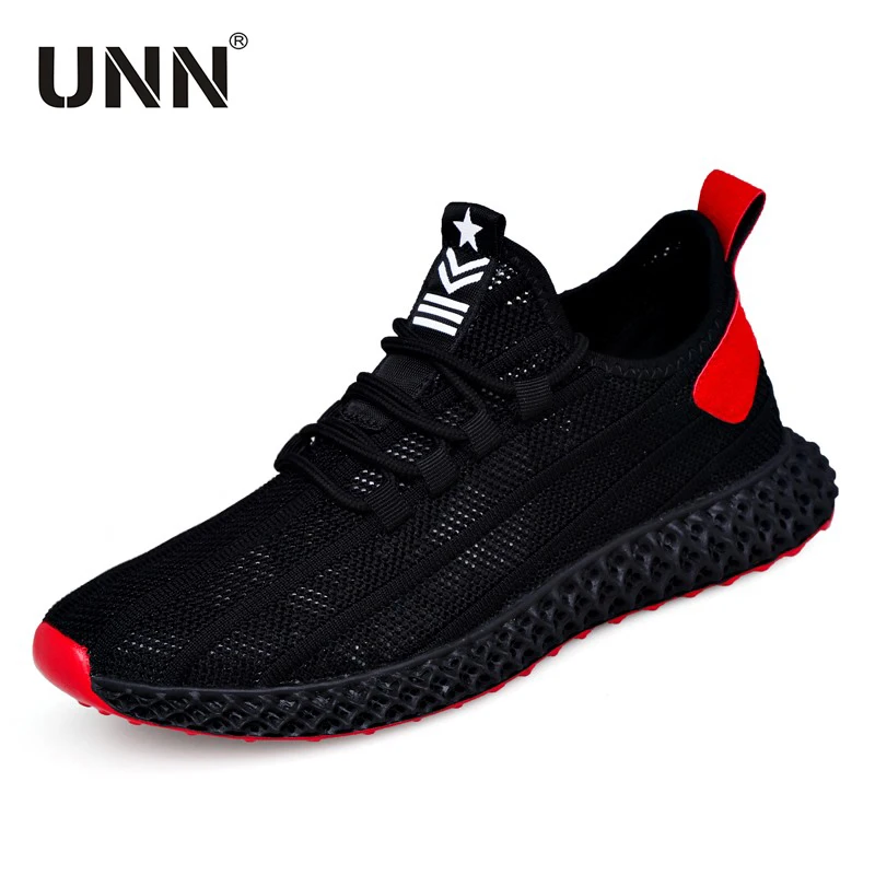 

UNN Sneakers Men Running Shoes White Outdoor Comfortable Sport Shoes Men Sneakers Thick Sole Male Footwear