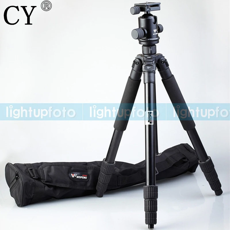 

High Quality Professional Aluminum WF-673 Photo Video Tripod with 6664H Ballhead SLR Digital Camera Tripod