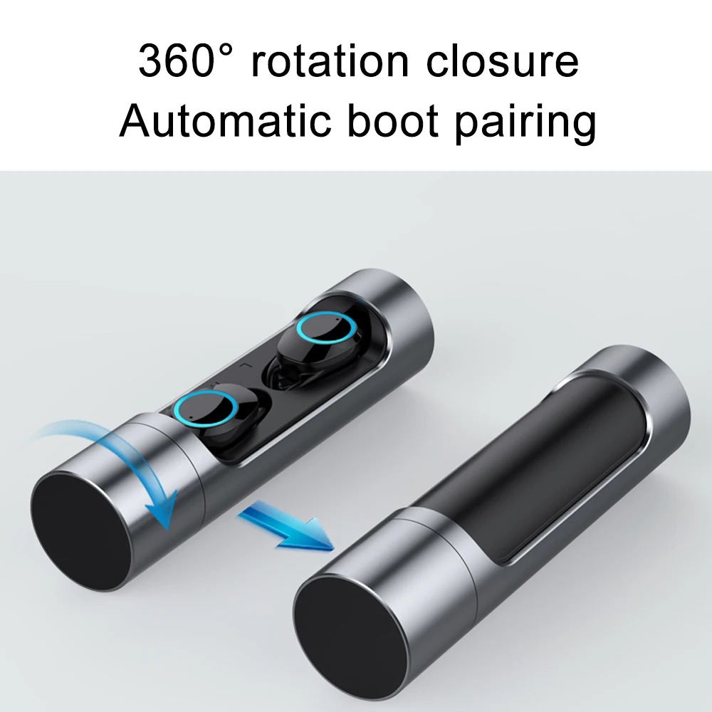 X8 Touch Control TWS Bluetooth 5.0 Earphone Mini Twins Wireless Earphones Stereo Headset with Microphone IPX7 Waterproof Earbuds