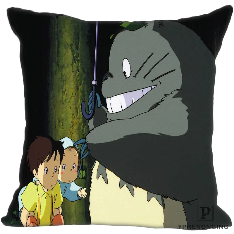 Square Pillowcase Изготовленные на заказ с героями из мультфильма «Мой сосед квадратная Подушка Чехол на заказ на молнии Наволочка Чехол 35X35,40x40,45x45 см(с одной стороны) 180522-02-03 - Цвет: Square Pillowcase