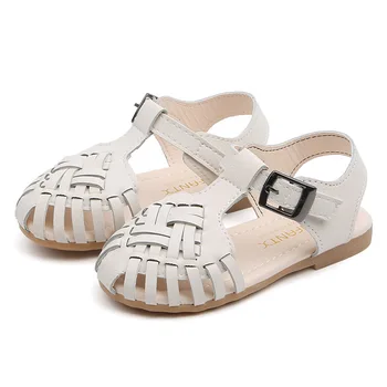 

Summer Children Girls Sandals Kids Baby Shoes Fashion Woven Wild Princess Shoes Baby Girls Non-slip Soft Bottom Shoes Beach