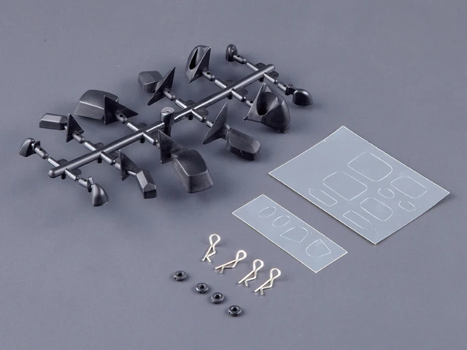 Universal Rear View 6 Style Mirrors Set For 110 RC Model Car On Road