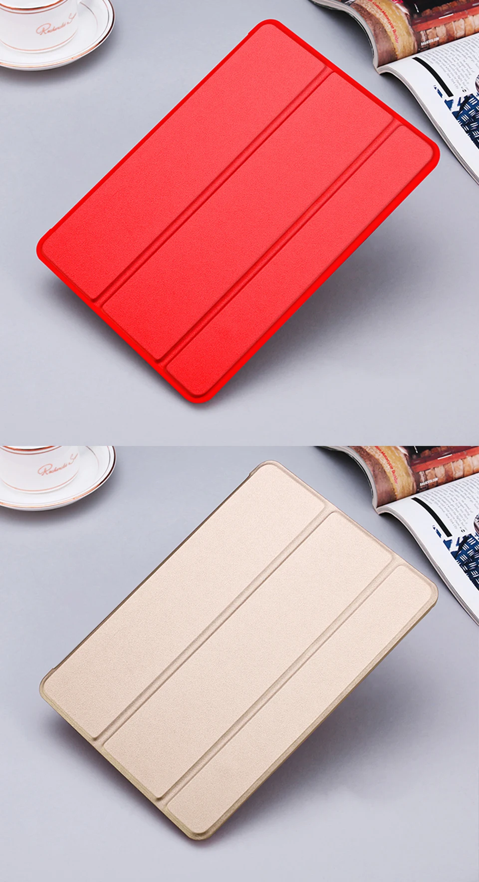 PU кожаный ультра тонкий чехол для Xiaomi mi pad 1 2 3 mi pad1 mi pad2 mi pad3 легкий вес Жесткий ПК задняя крышка Smart Cover для Xiaomi mi pad 1