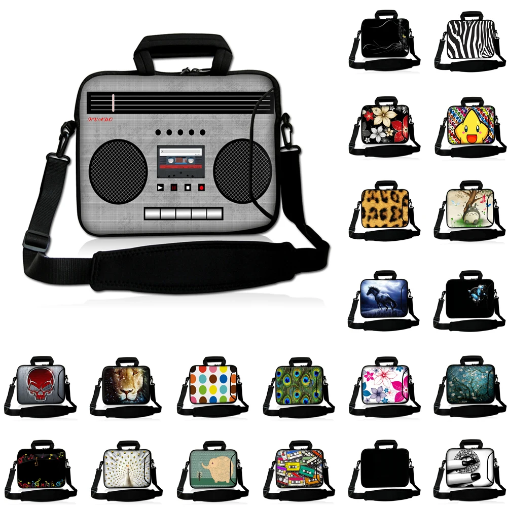 

Viviration Print Customized 17 15 14 13 12 10 10.1" Inch Laptop Shoulder Strap Bag Carry Case For Macbook Pro 13 15 Thinkpad HP
