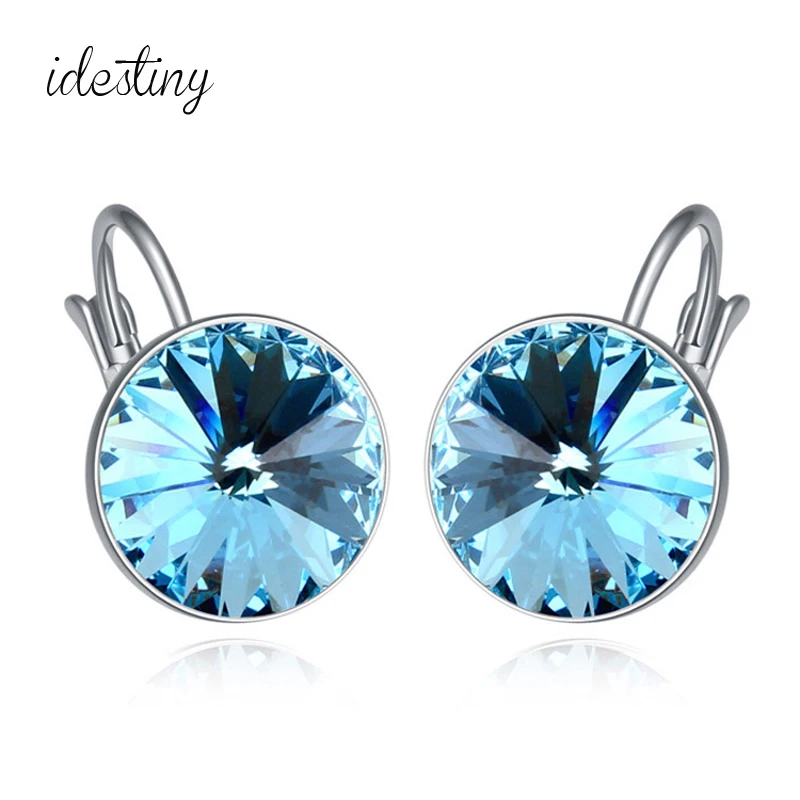 11,11 распродажа оригинальные серьги с австрийскими кристаллами для женщин Свадебные серьги-гвоздики ювелирные изделия День матери Bijoux подарок