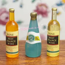 Кукольный домик Миниатюрный 1:12 кухня столовая напиток 3 бутылки вина RP1419