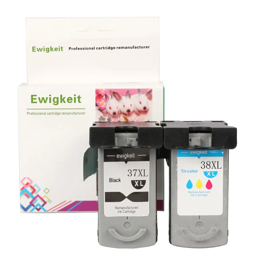 Совместим с Canon 37 38 для PG37 CL38 картридж PIXMA MP140 MP190 MP210 MP220 MP420 IP1800 IP2600 MX300