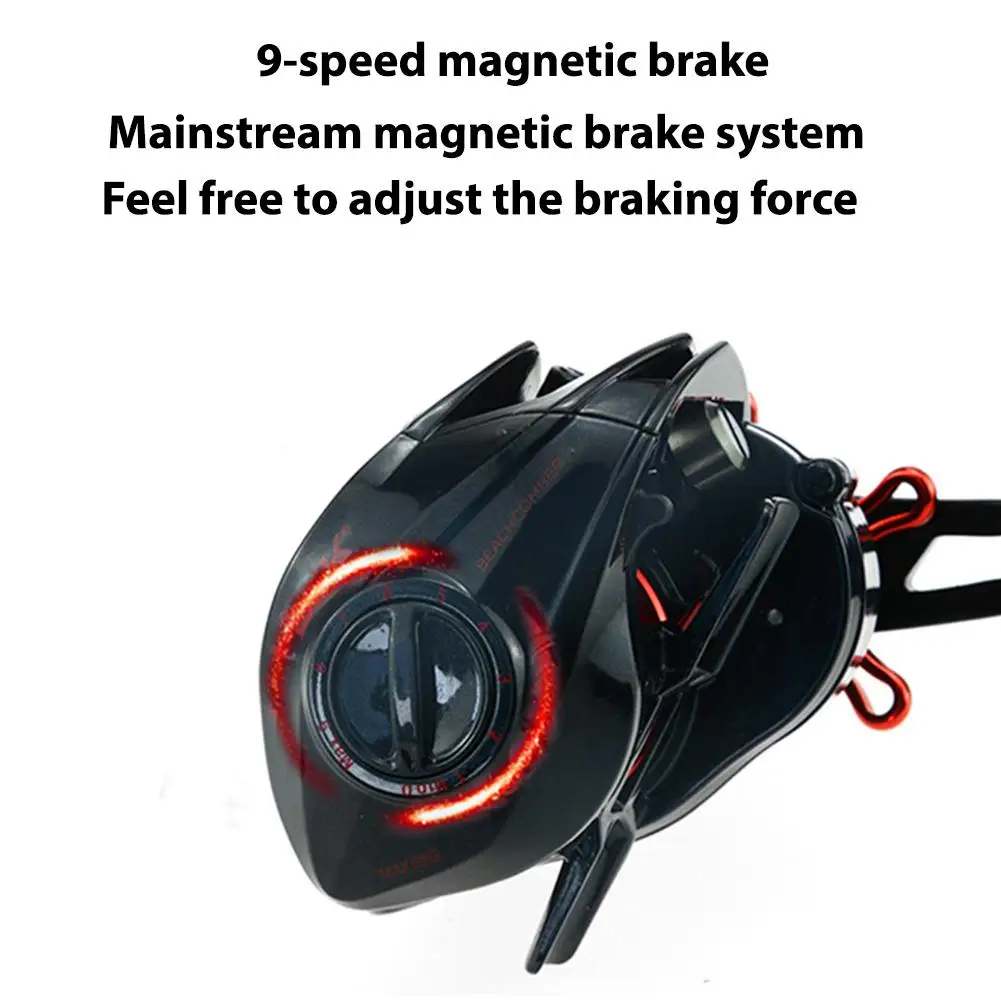 

Baitcasting Fishing Reel High Speed Max Drag Large Capacity Spool Carp Fishing Reel