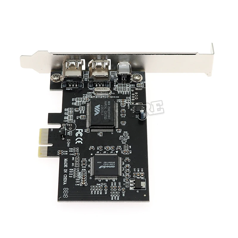 Компьютерная шина PCI E FIREWIRE 400 IEEE 1394 карту через чипсет работы WIN7 MAC OS e до A B