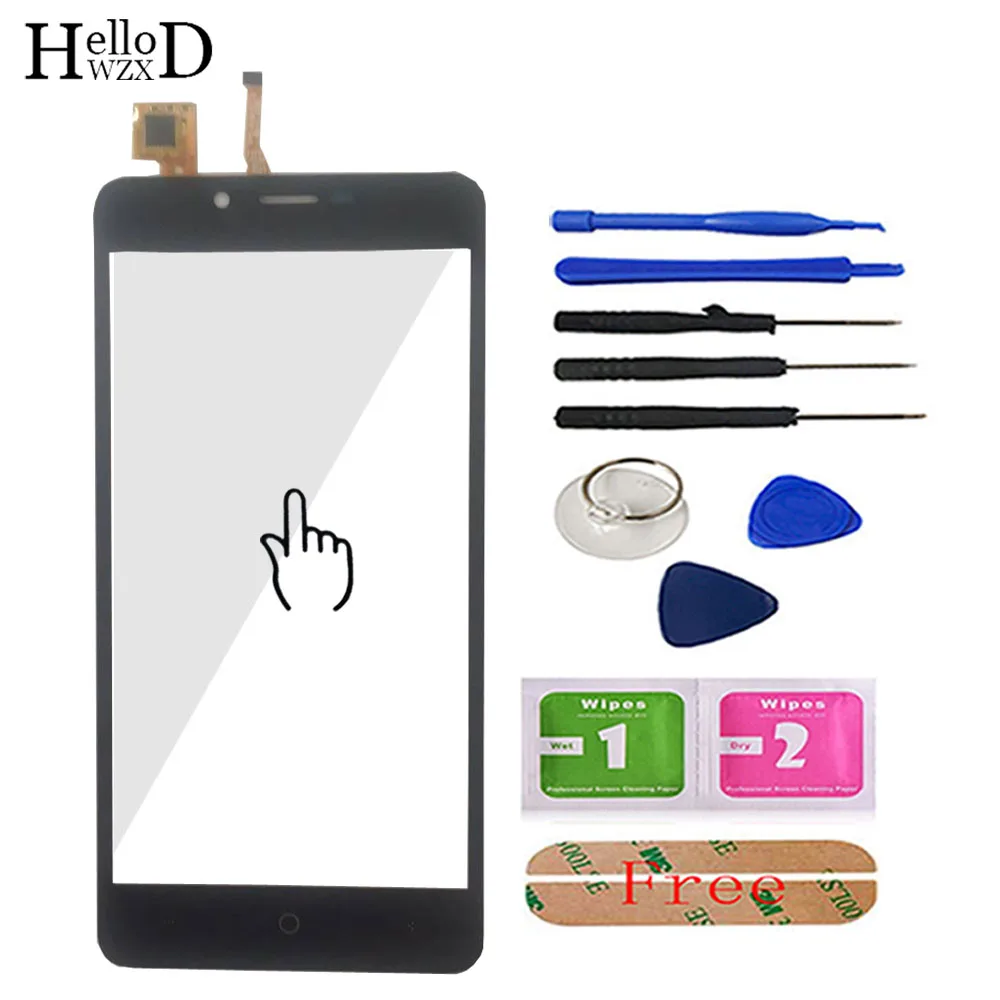 

5.0'' Mobile Touchscreen Front For Leagoo Kiicaa Power Touch Screen Glass Digitizer Panel Sensor Flex Cable Tools Adhesive