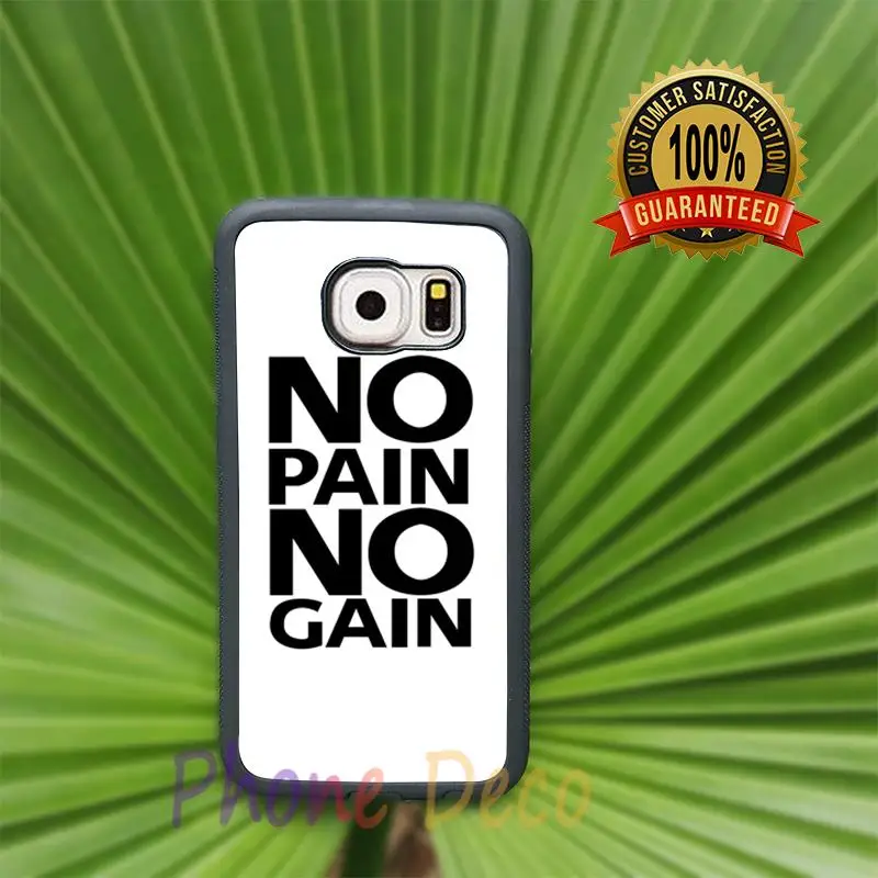 no pain gain fashion cell phone cases for Samsung S3 S4 S5 S6 edge plus S7 note7 note3 note4 note5 L3459 |