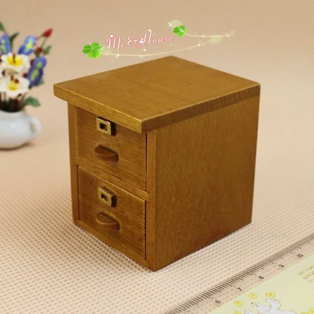 Mini Dollhouse Furniture Accessories Features File Cabinet Mini Dollhouse Furniture Accessories Features File Cabinet Bedside Universal In Toys From Hobbies On Aliexpress