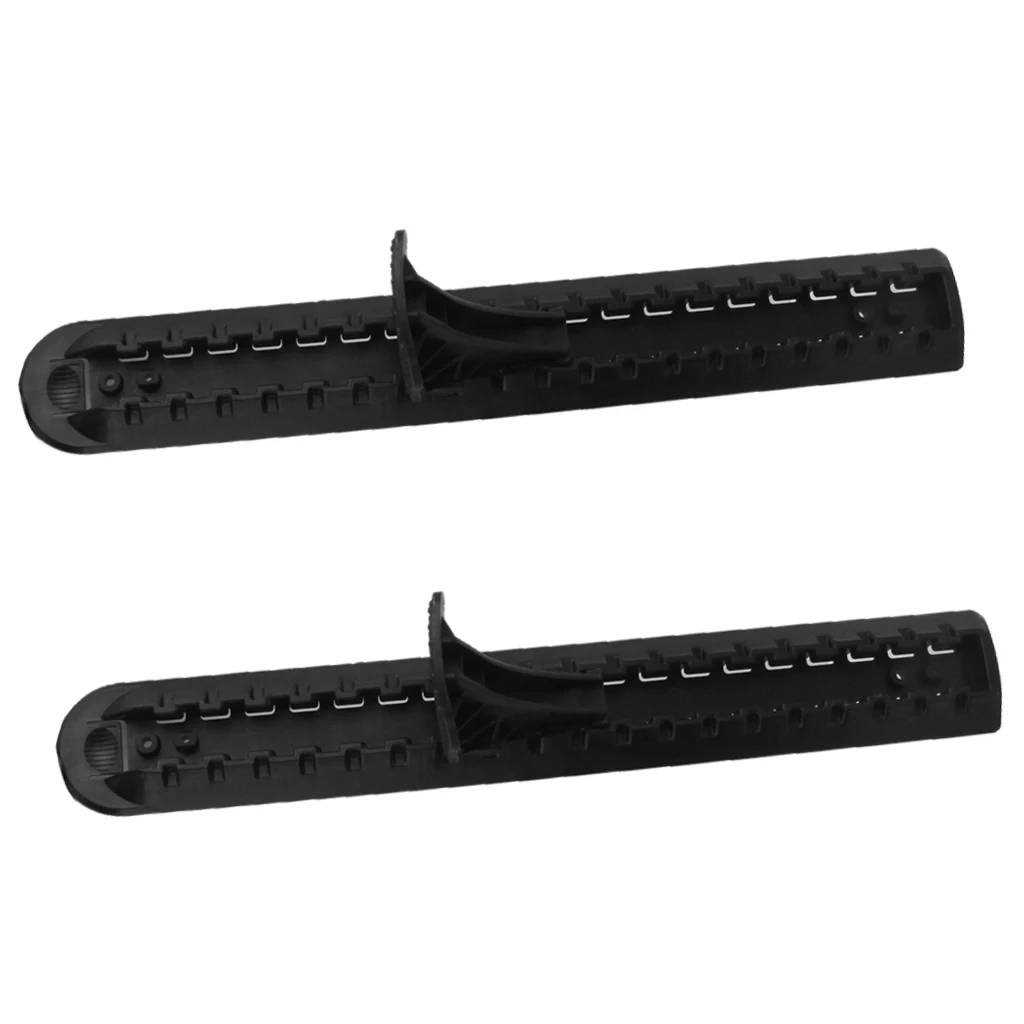 Marine 2 Pcs Black Nylon Kayak Canoe Foot Brace Pedal Accessories for Fishing Flatable Boat Dinghy Rafting Surfing Replacement