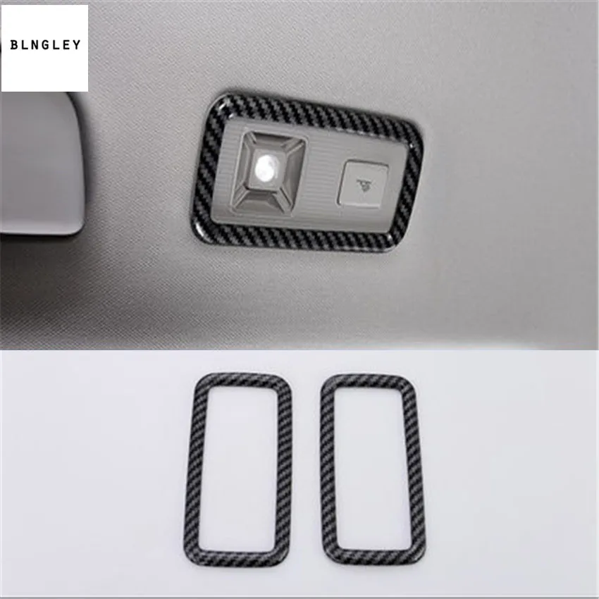 

2pcs/lot ABS carbon fiber grain rear reading light pedal decoration for 2017-2018 Volkswagen VW Tiguan MK2 Tiguan L