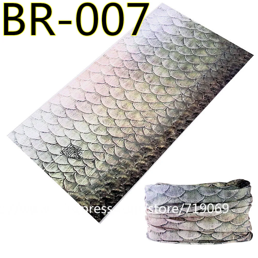 BR 007 BR001-037, новейшая модель, бесшовная бандана для рыбалки, пешего туризма, велоспорта, волшебный шарф, много солнцезащитных шарфов для женщин и мужчин, маска бандана - Цвет: BR 007