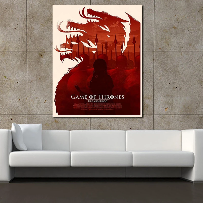 

Olly Moss Game Of Thrones Canvas Posters Prints Wall Art Oil Painting Decorative Pictures Bedroom Modern Home Decor Accessories
