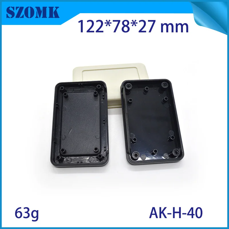 

one piece abs mateial plastic project control box handheld 122*78*27mm szomk plastic box electronics enclosure handheld