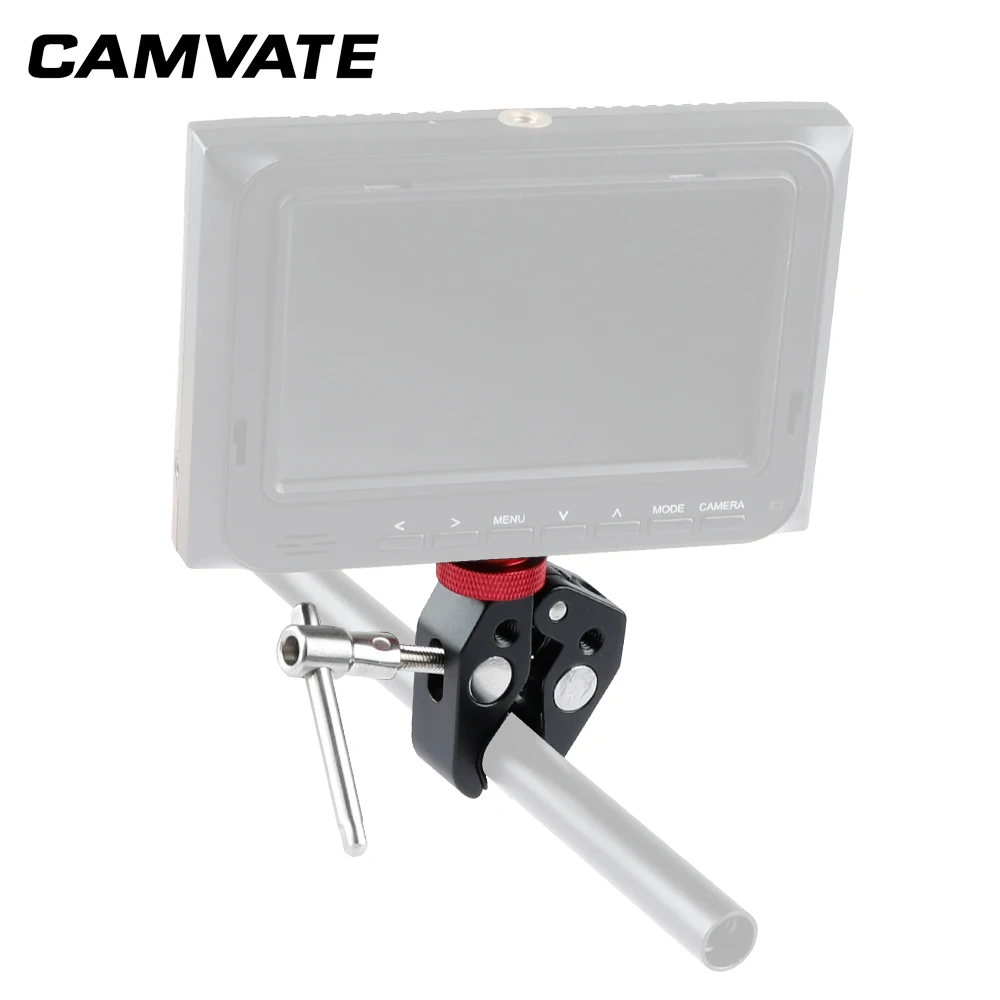 CAMVATE Универсальный Супер Зажим для камеры Клещи с 1/4 &quot 20 до 3/8&quot фотоаппарата DSLR