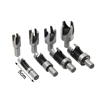

8PCS/SET Claw Type Cork Drill Carbon Steel Wood Plug Cutter Cutting Tool Woodwork Plug Cutting Drill Bit Power Tool