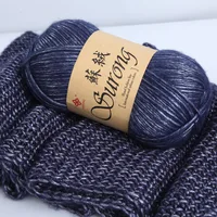 325Meters 100g/Ball 128inch Thick Wool Thread Yarn Silk Cotton Knitting Yarn Crochet Thread For Hand Knitting Scarf Sweater 2