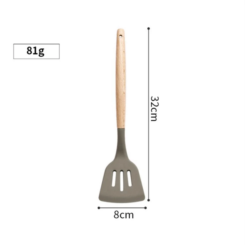 1 шт. Тернер силиконовый кухонный набор ложка для супа кухонные инструменты для приготовления пищи антипригарные кухонные аксессуары