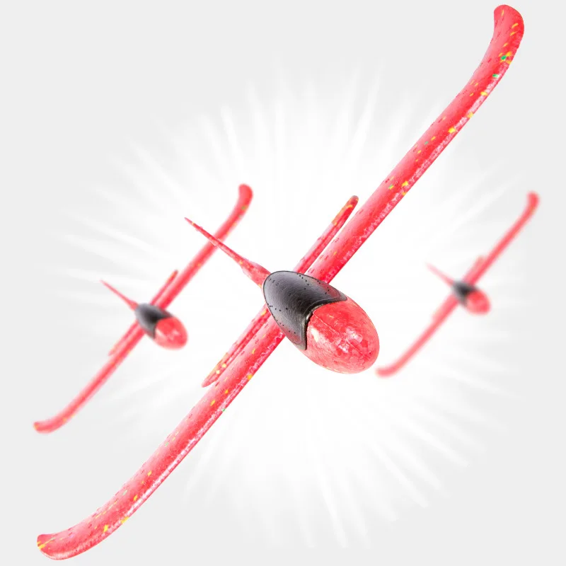 48cm grande main jeter des avions en mousse jouets d'enfants à monter soi-même pour les enfants jeu vol planeur avion modèle fête charges volant planeur avion jouets