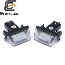 Eonstime 12V 2pcs ERROR 18 LEDs LICENSE NUMBER PLATE LIGHT Bulbs FOR PEUGEOT 206 207 307 308 406 407 5008 Citroen C3 C3 C4 C5