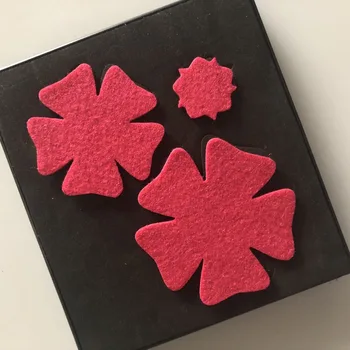 

Red flowers wooden steel rule die for paper and quilting crafts 15.8mm thick 5.5x6inch