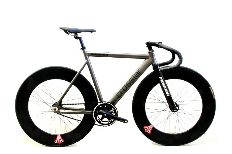 Crosstar Tyrans T2 Fixed Gear Bike Urban Track Fixie Carbon Fiber Fork Commute 90mm road bike fixie bicycle bicicleta | Спорт и