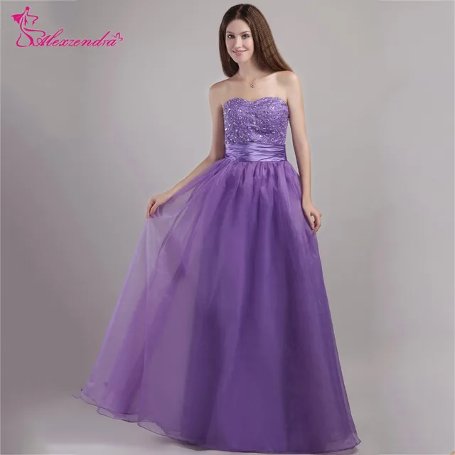 Purple Sweetheart Prom Dresses
