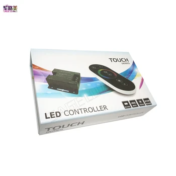 

best price DC12-24V 18A RF Remote Wireless Touch Pad Panel LED Controller for 5050 RGB LED strip Light