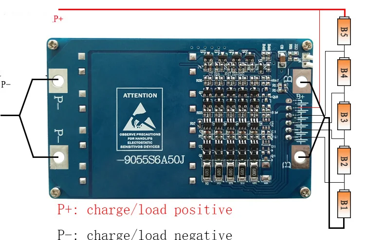 5S 50A липолитиевый полимер БМС/PCM/PCB фрезерный станок для Батарея Защитная плата для электрических инструментов 5 cells18650 Li-Ion Батарея сотовый w/баланс