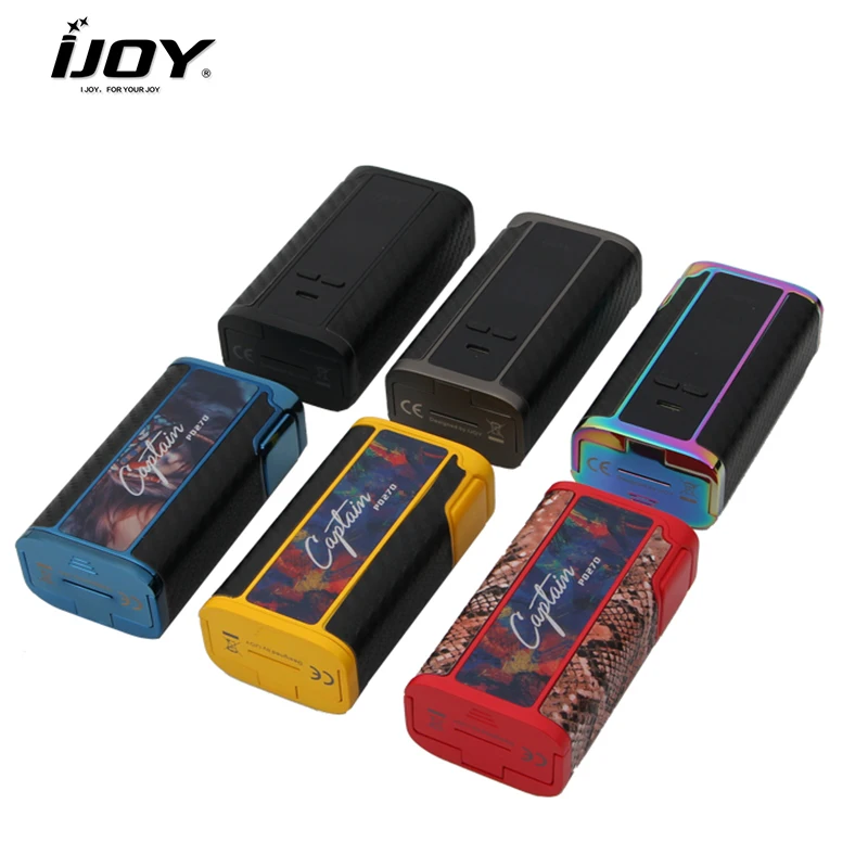 

Original IJOY Captain PD270 Vape 234W NI/TI/SS TC Electronic Cigarette Vaper Includes 20700 Battery New Color