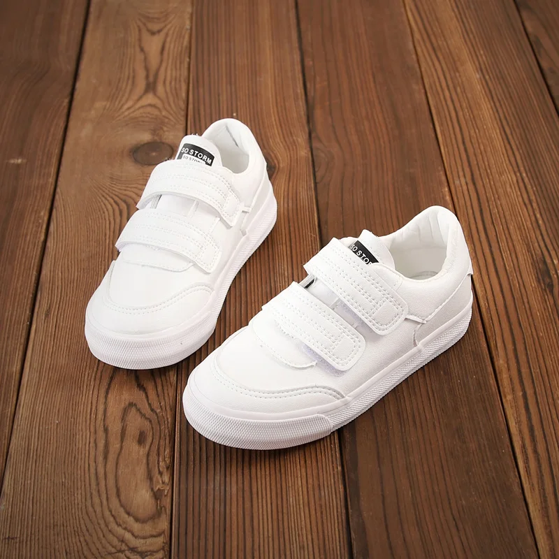 

2019 spring and summer new children's sports shoes boys and girls small whiteboard shoes fashion casual