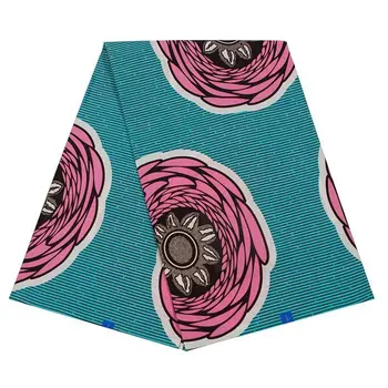 

African Floral Wax Fabric High Quality Ankara Wax Print Fabric Nigeria Batik Cloth Fabric For Women Dress Suit