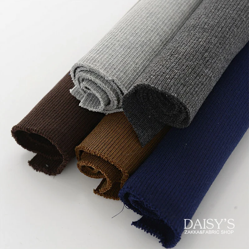 20cm x 85cm Thick rib fabrics down jacket sweater cuff hem garment